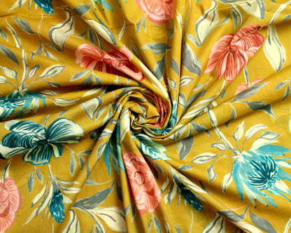 Timeless Mul Cotton Printed  Combo( Top & Bottom 2.5 Meters Each)