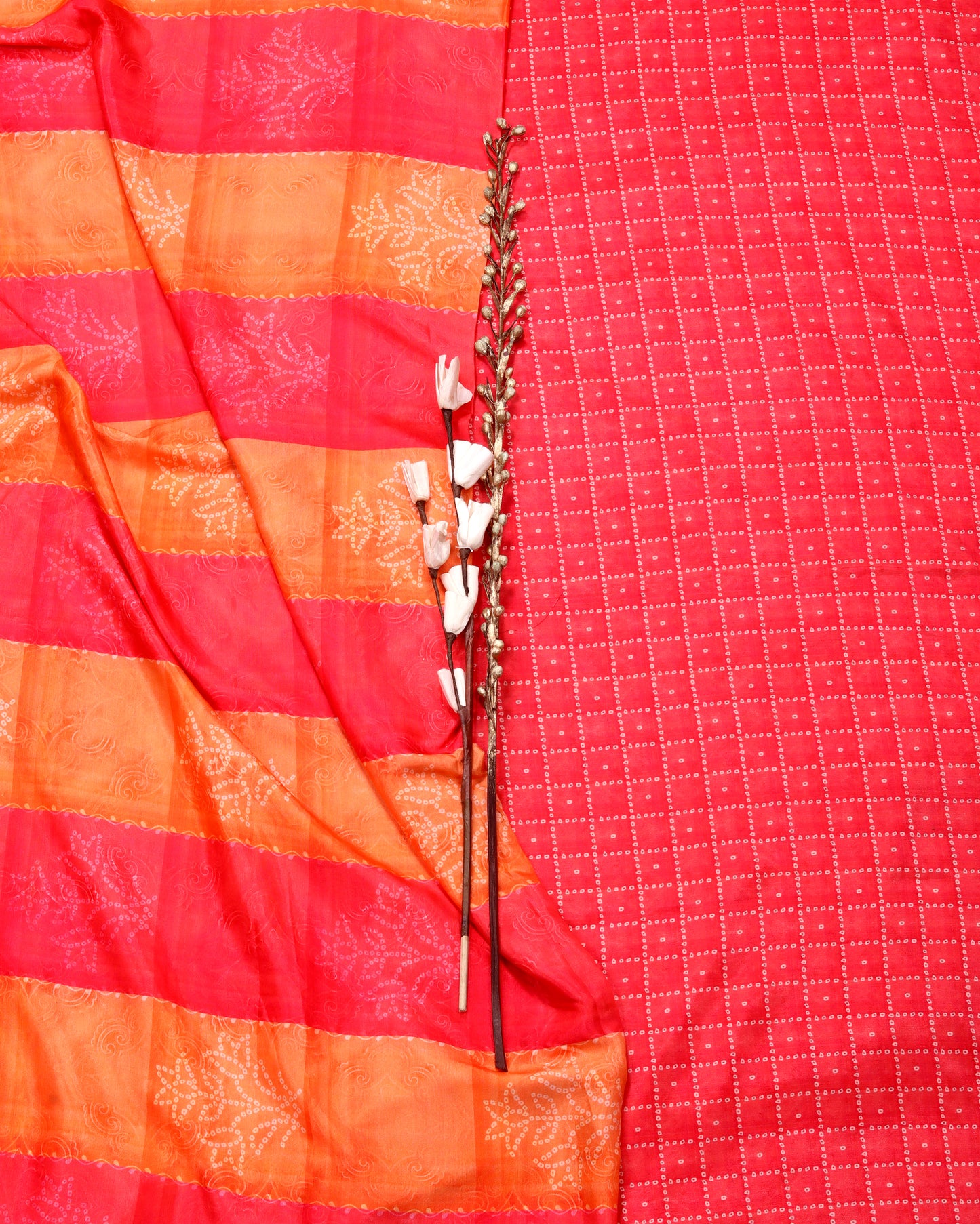 Artisan Heritage Print Muslin Top Bottom Set  (Top & Bottom 2.5 Meters Each)