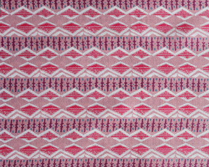 Subtle Peach Tones With Artistic Flair Natural Crepe Combo Set ( Top & Bottom 2.5 Meters Each)