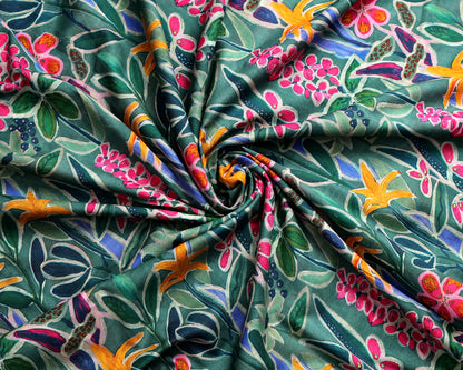 Timeless Mul Cotton Printed  Combo( Top & Bottom 2.5 Meters Each)