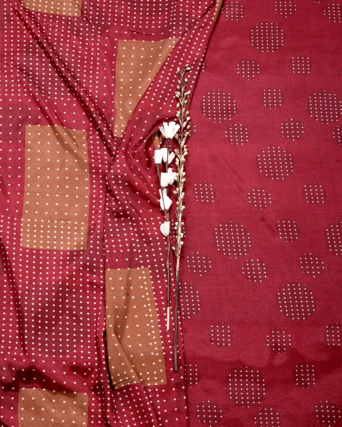 Artisan Heritage Print Muslin Top Bottom Set  (Top & Bottom 2.5 Meters Each)