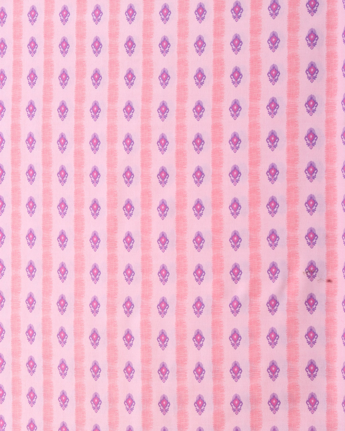 Pink Ikkat Stripes Magic Slub Printed Combo Set (Top & Bottom 2.5 Meters Each)