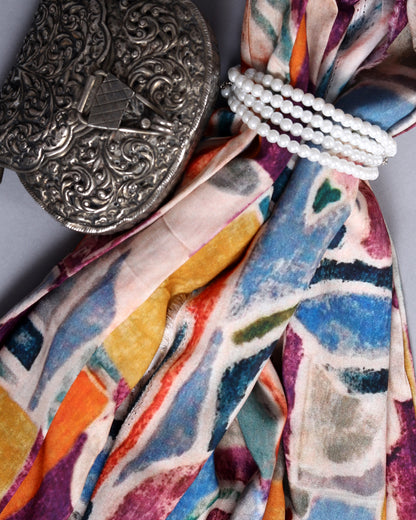 Muslin Digital Printed Pure Fabric