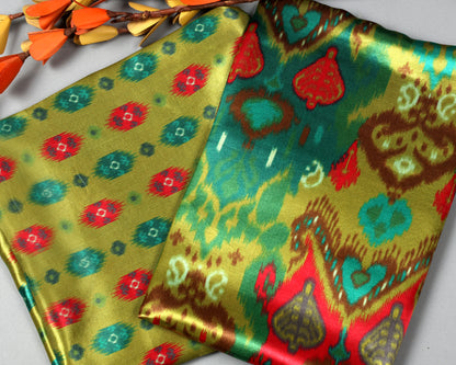 Gajji Silk Combo Set ( Top & Bottom 2.5 Meters Each)