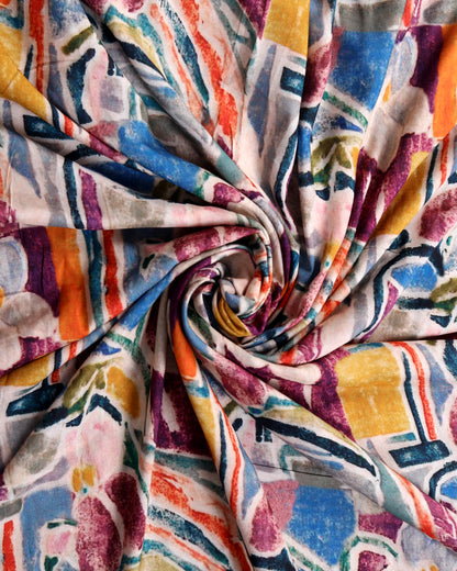 Muslin Digital Printed Pure Fabric