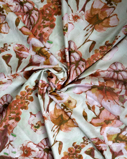 Premium Handpicked Printed Cotton Fabric Set (Top & Bottom: 2.5 Meters Each)