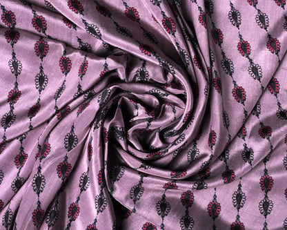 Ornament Floral & Geomatric Harmony Natural Crepe Combo Set (Top & Bottom 2.5 Meters Each)