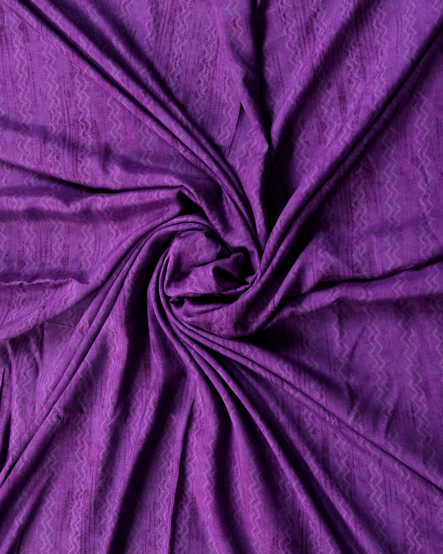 Purple Flora & Plain Muslin Printed Combo Set ( Top & Bottom 2.5 Meters Each)