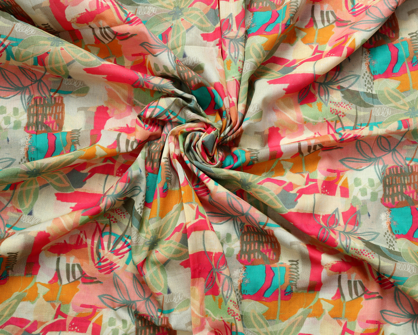 Timeless Mul Cotton Printed  Combo( Top & Bottom 2.5 Meters Each)