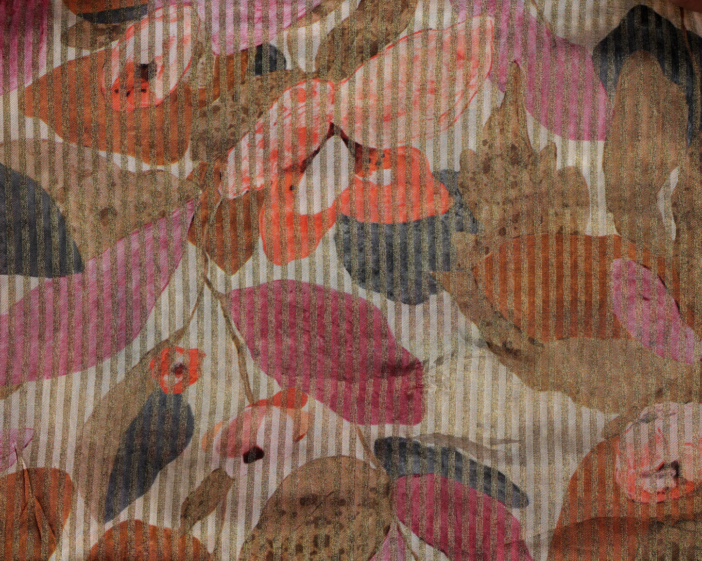 Pure Tabby Stripes Digital Printed Fabric