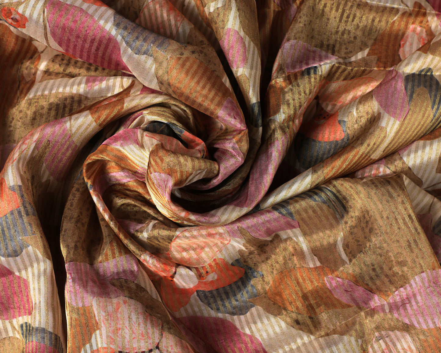 Pure Tabby Stripes Digital Printed Fabric