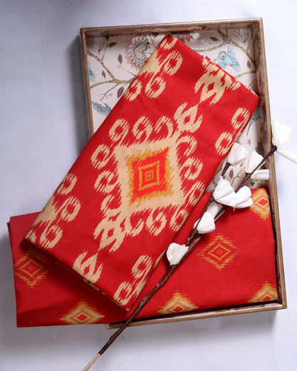 Premium Handpicked Printed Cotton Fabric Set (Top & Bottom: 2.5 Meters Each)