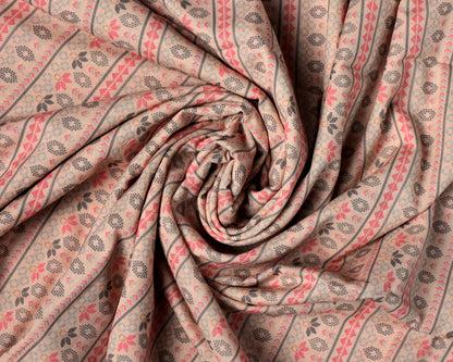 Timeless Tales In thread Handloom Cotton Combo Set (Top & Bottom 2.5 Meters Each)