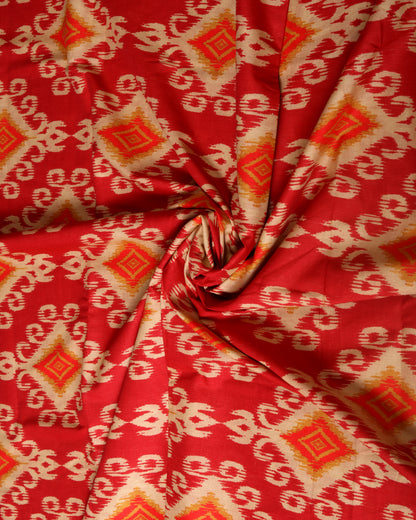 Premium Handpicked Printed Cotton Fabric Set (Top & Bottom: 2.5 Meters Each)