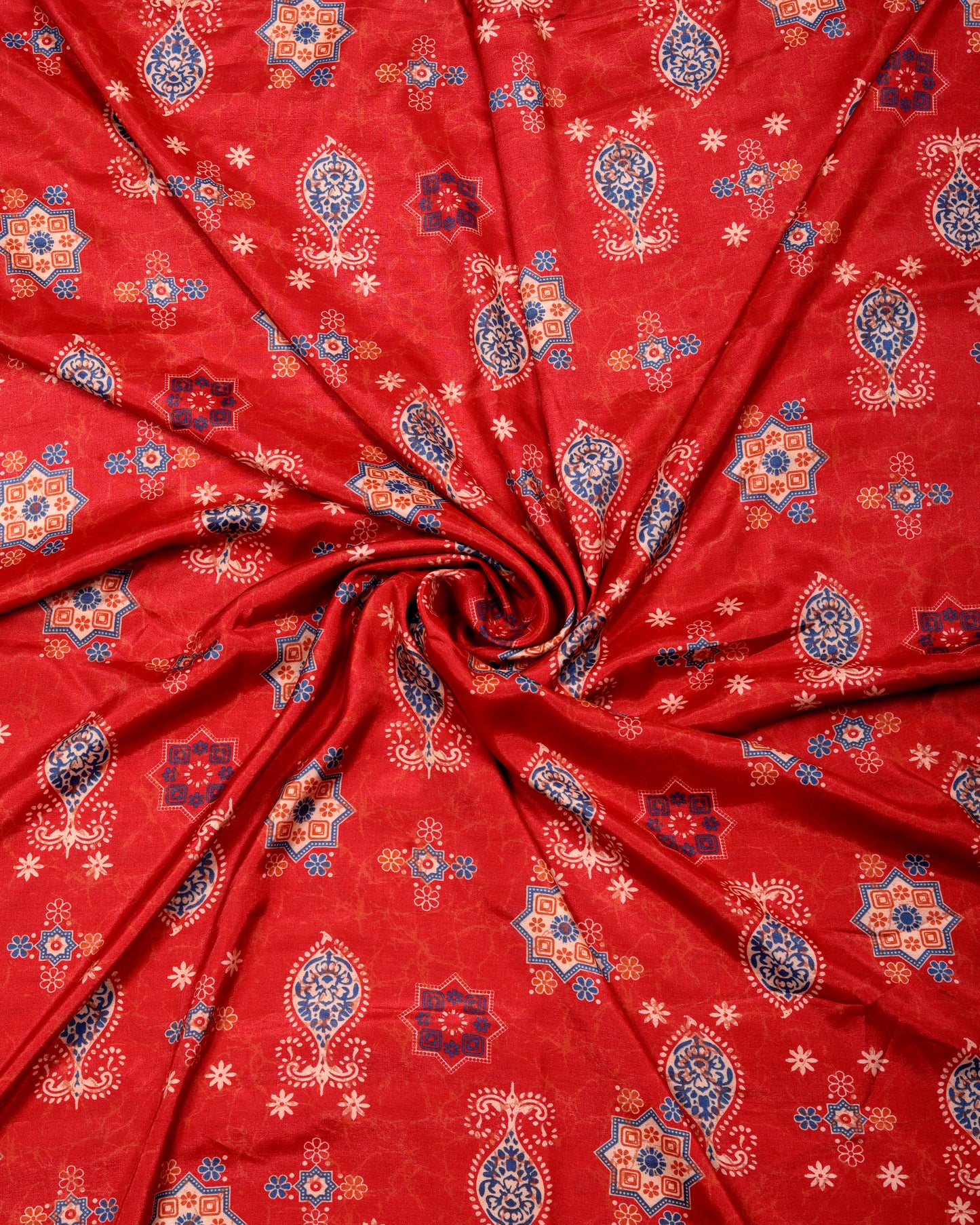 Artisan Heritage Print Muslin Top Bottom Set  (Top & Bottom 2.5 Meters Each)