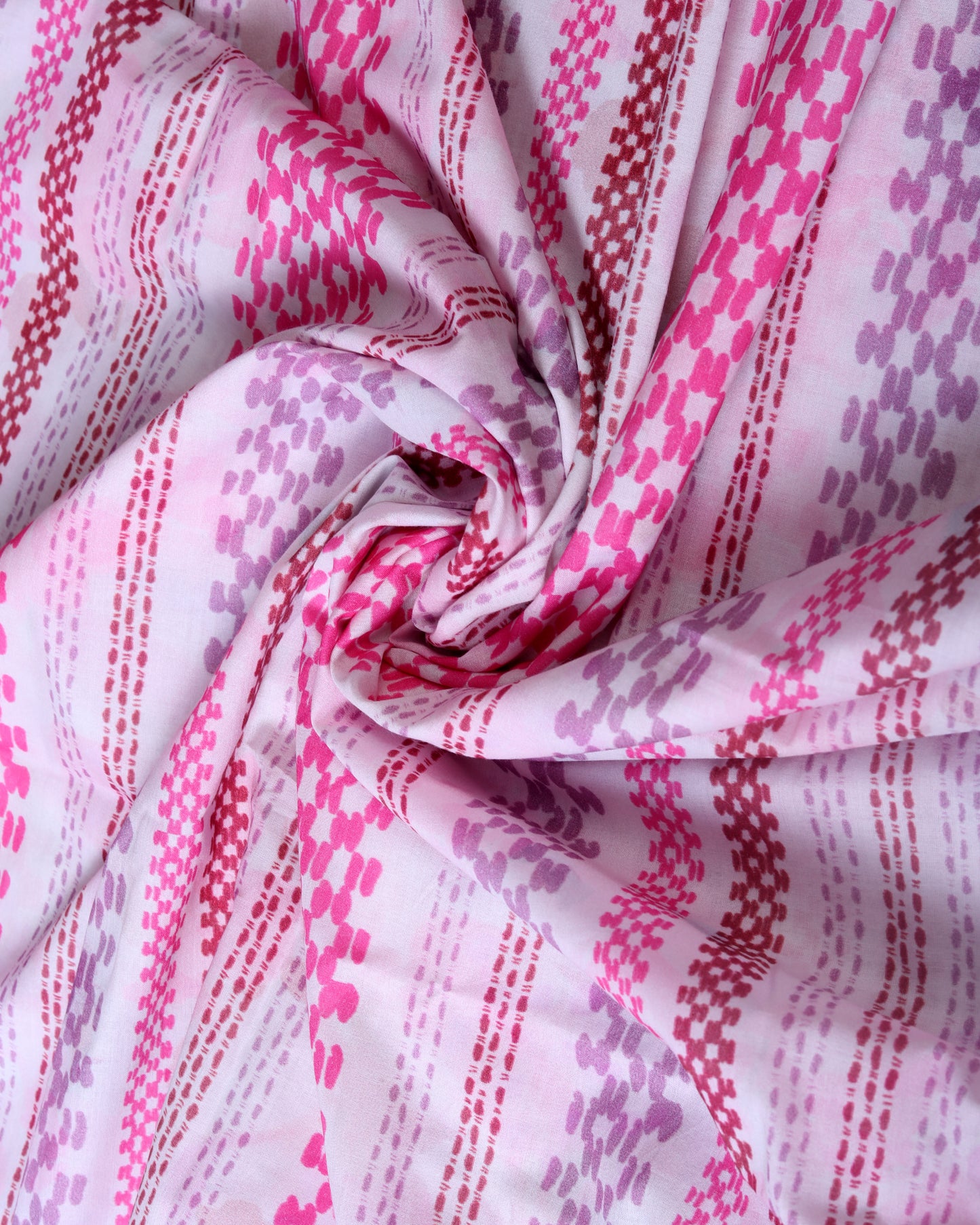 Premium Handpicked Printed Cotton Fabric Set (Top & Bottom: 2.5 Meters Each)