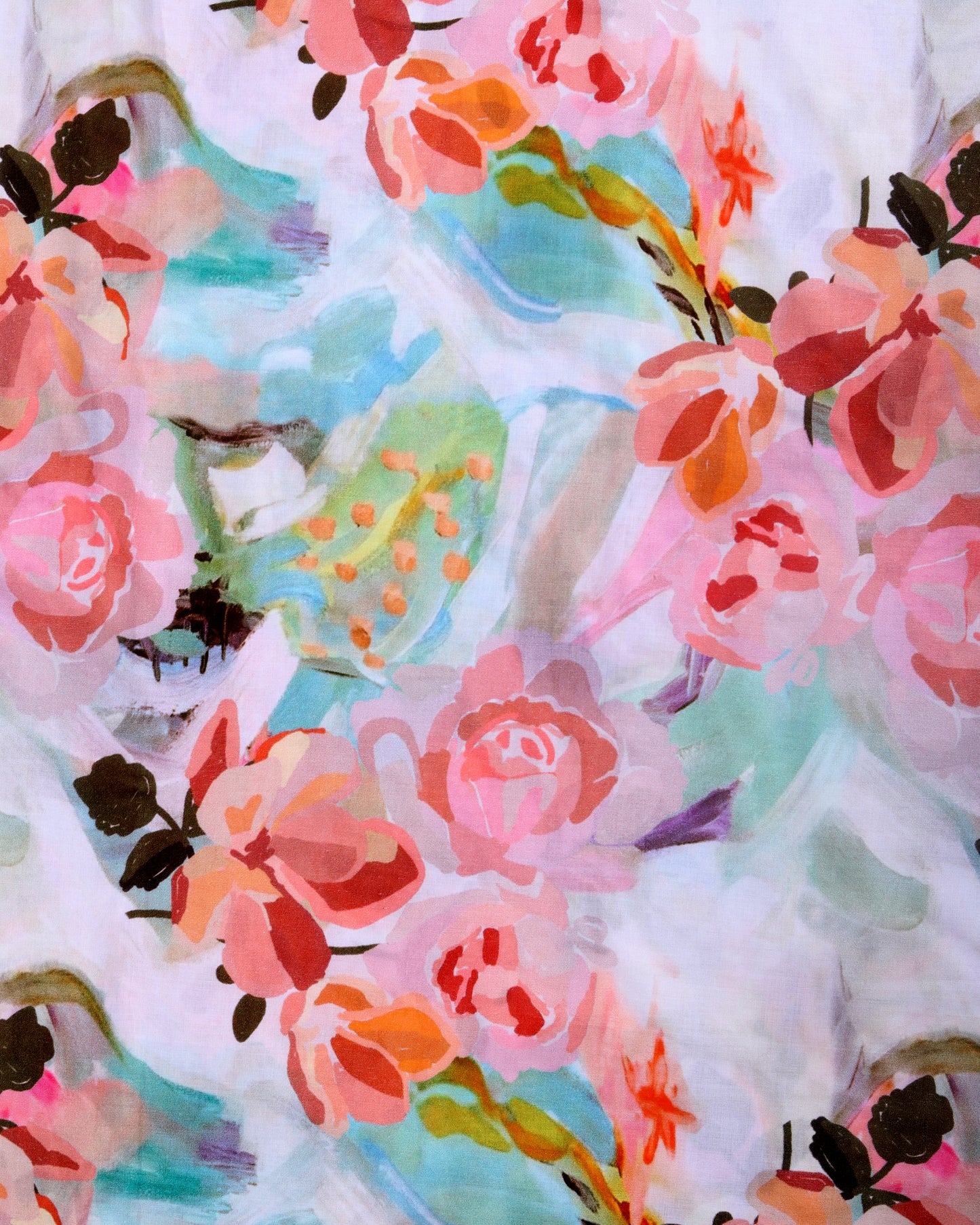 Premium Handpicked Printed Cotton Fabric Set (Top & Bottom: 2.5 Meters Each)