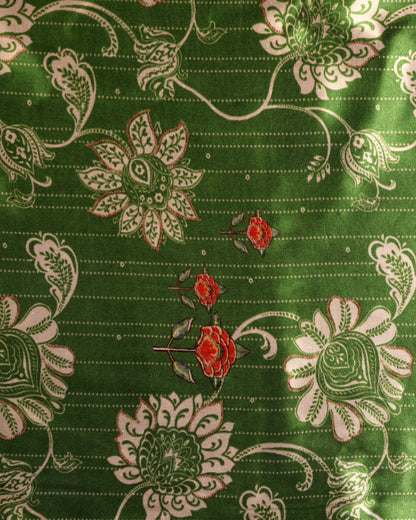 Gajji Silk Combo Set ( Top & Bottom 2.5 Meters Each)