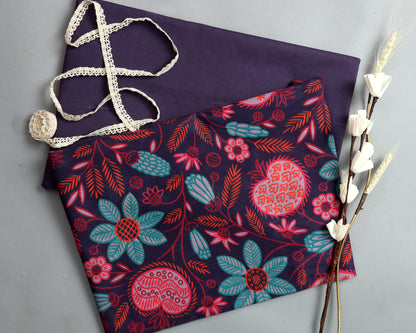 Timeless Mul Cotton Printed  Combo( Top & Bottom 2.5 Meters Each)