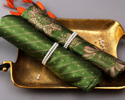 Gajji Silk Combo Set ( Top & Bottom 2.5 Meters Each)