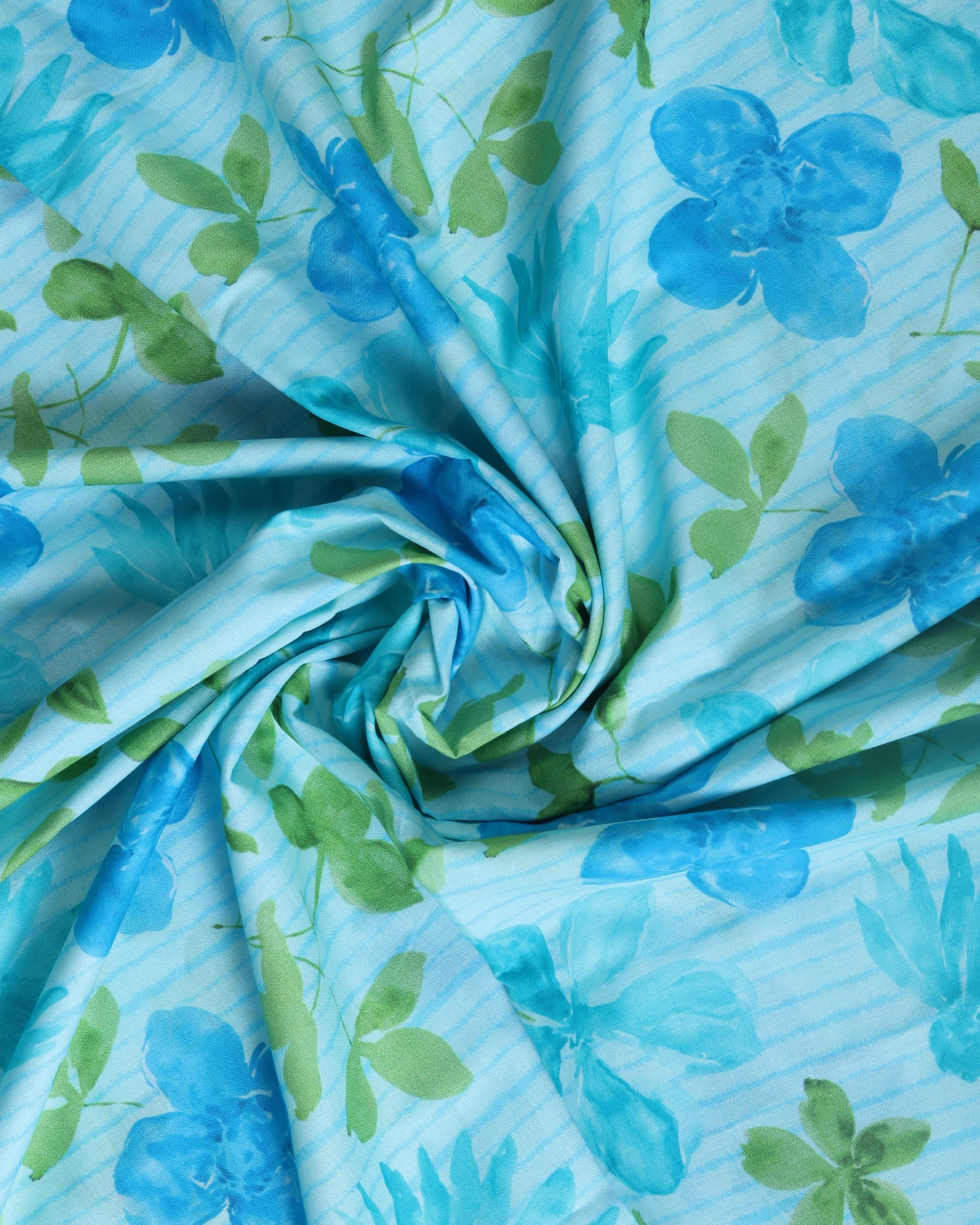 Premium Handpicked Printed Cotton Fabric Set (Top & Bottom: 2.5 Meters Each)