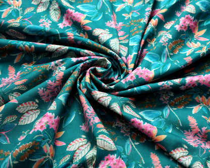 Timeless Mul Cotton Printed  Combo( Top & Bottom 2.5 Meters Each)