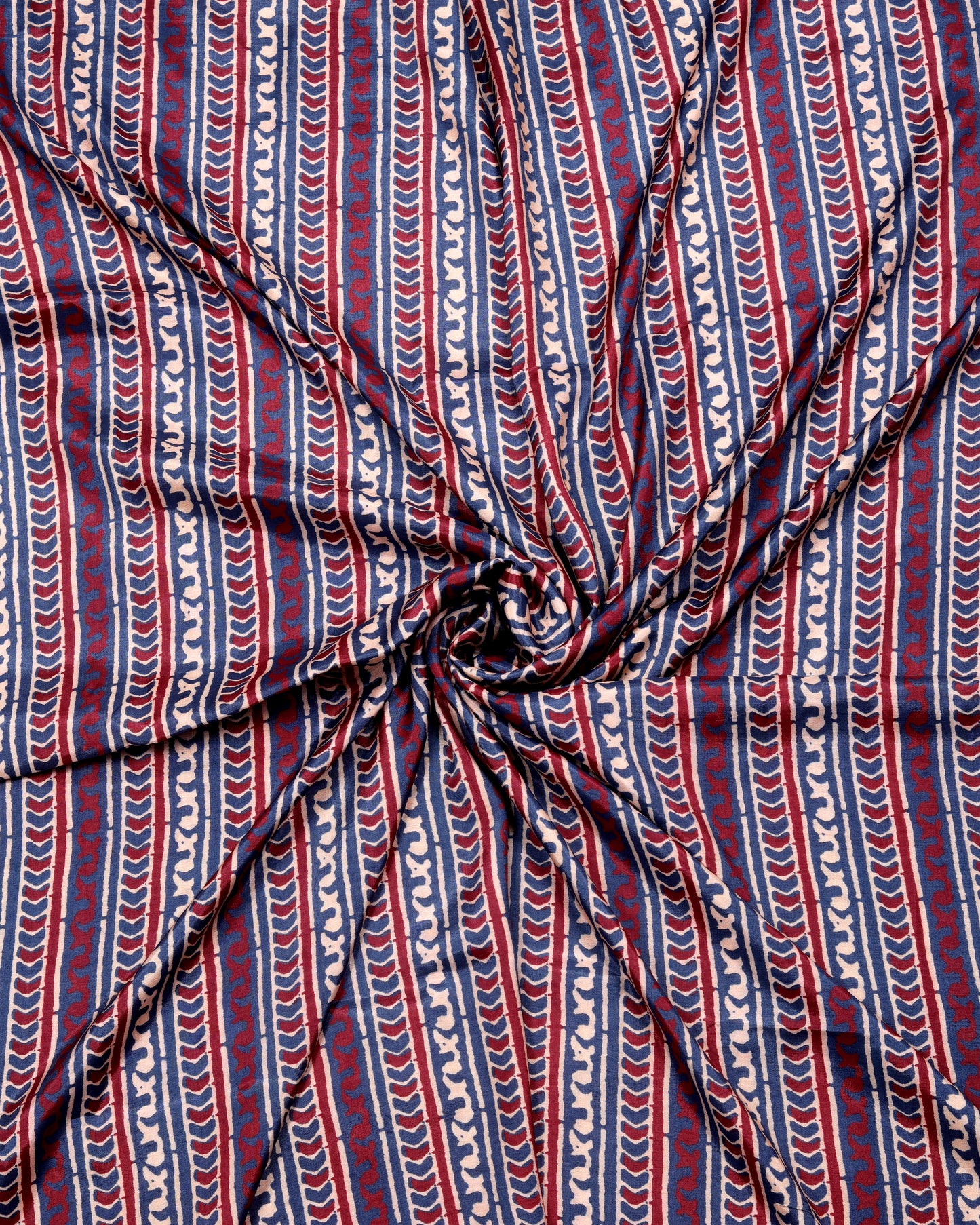 Artisan Heritage Print Muslin Top Bottom Set  (Top & Bottom 2.5 Meters Each)