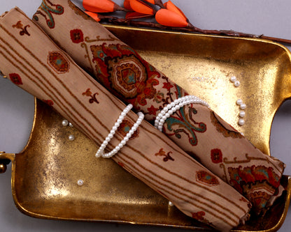 Natural Crepe Combo Set ( Top & Bottom 2.5 Meters Each)