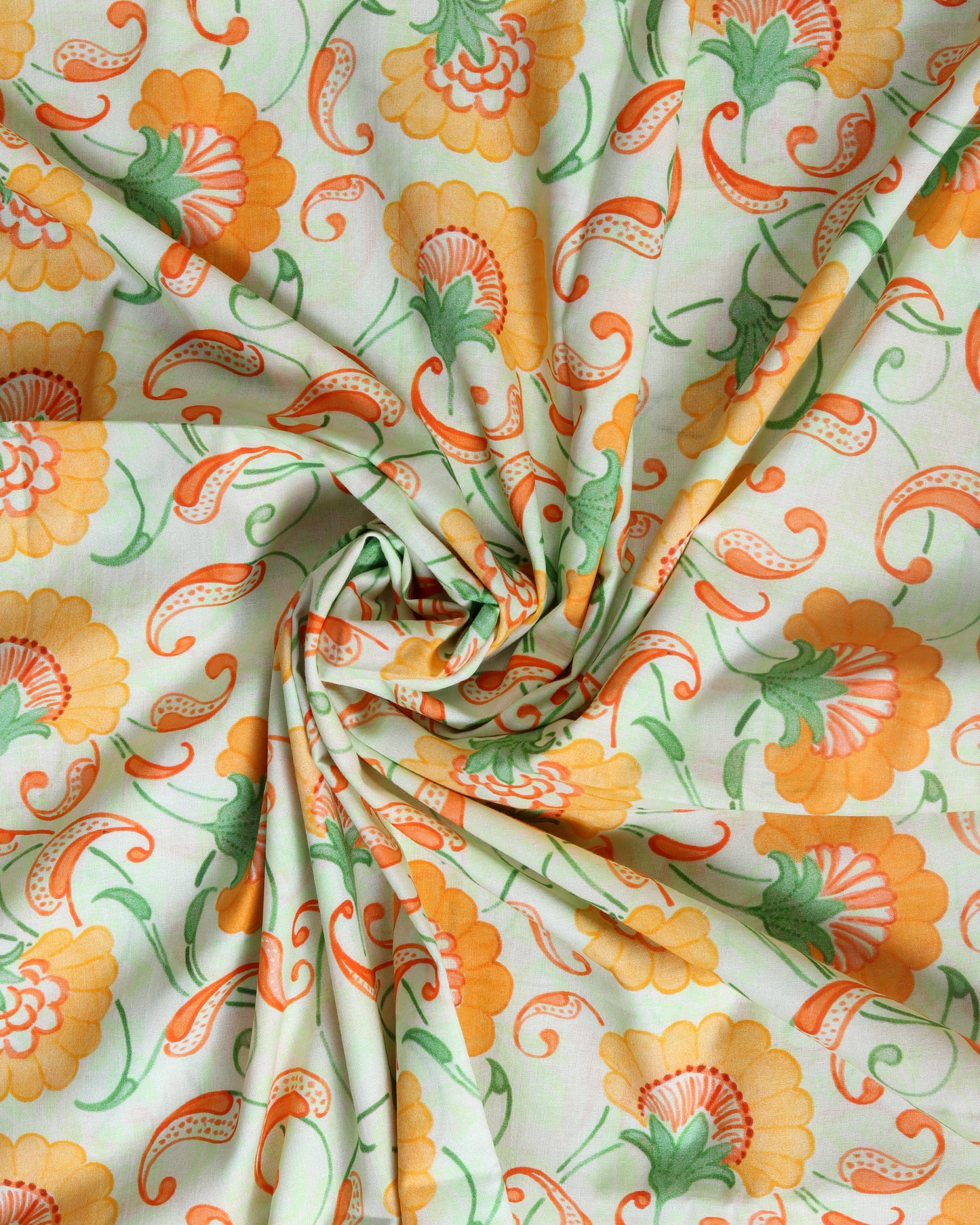 Premium Handpicked Printed Cotton Fabric Set (Top & Bottom: 2.5 Meters Each)