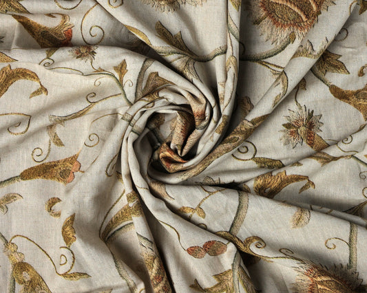 Pure Handloom Cotton Digital Printed Fabric