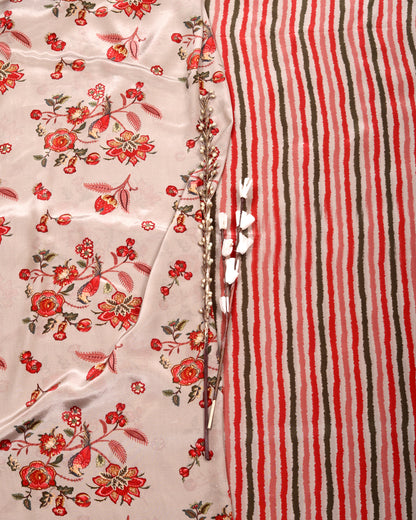 Fluid Crepe Top & Bottom Fabric Set (Top & Bottom 2.5 Meters Each)