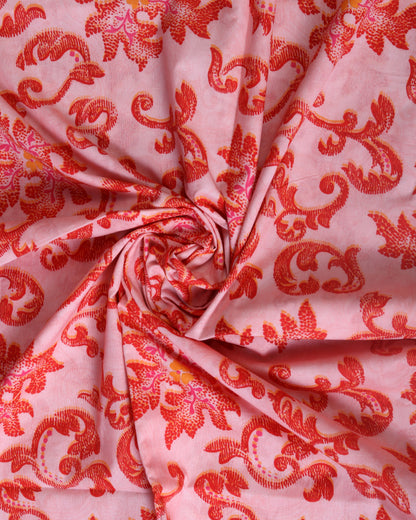Premium Handpicked Printed Cotton Fabric Set (Top & Bottom: 2.5 Meters Each)