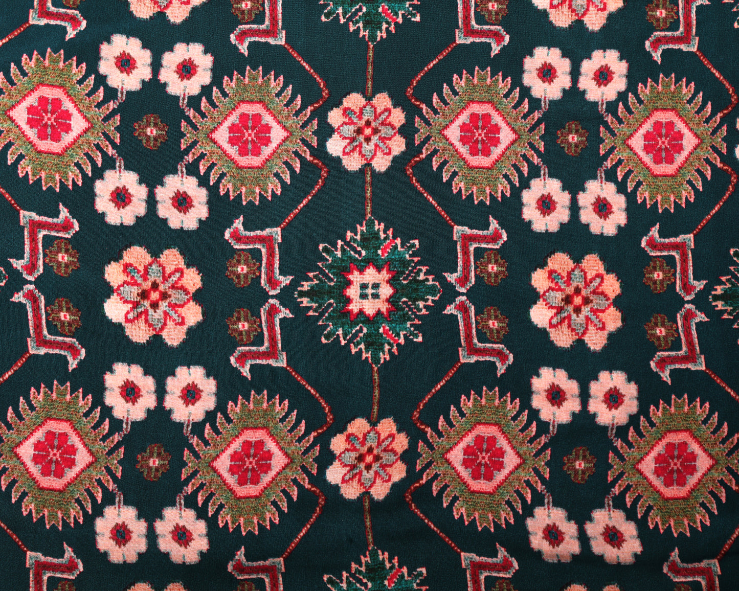 Patola Natural Crepe Combo Set ( Top & Bottom 2.5 Meters Each)