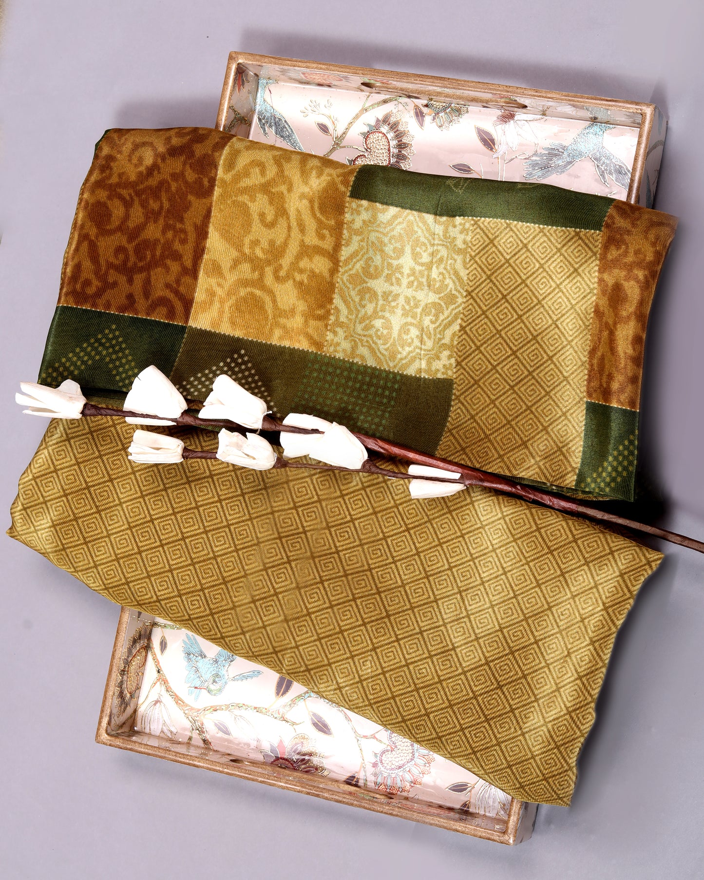 Fluid Crepe Top & Bottom Fabric Set (Top & Bottom 2.5 Meters Each)