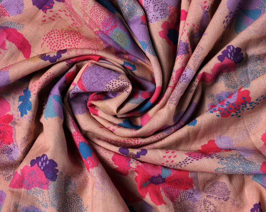 Pure Handloom Cotton Digital Printed Fabric