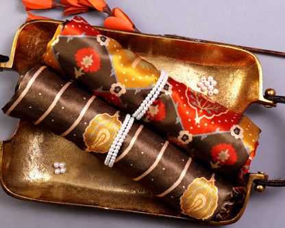 Gajji Silk Combo Set ( Top & Bottom 2.5 Meters Each)