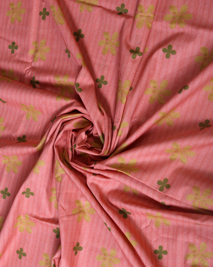 Premium Handpicked Printed Cotton Fabric Set (Top & Bottom: 2.5 Meters Each)