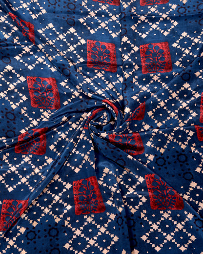 Fluid Crepe Top & Bottom Fabric Set (Top & Bottom 2.5 Meters Each)