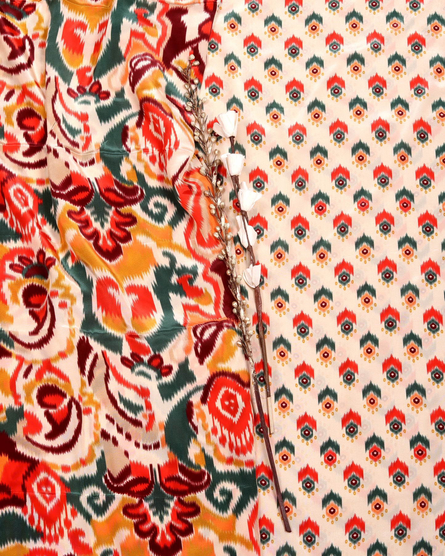 Fluid Crepe Top & Bottom Fabric Set (Top & Bottom 2.5 Meters Each)