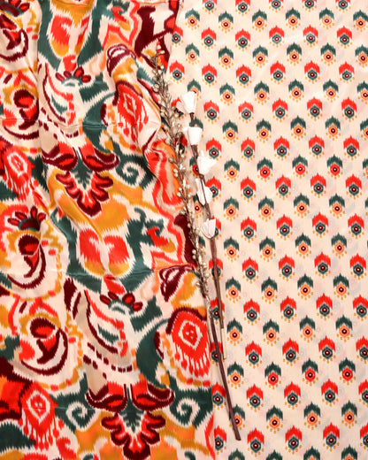 Fluid Crepe Top & Bottom Fabric Set (Top & Bottom 2.5 Meters Each)