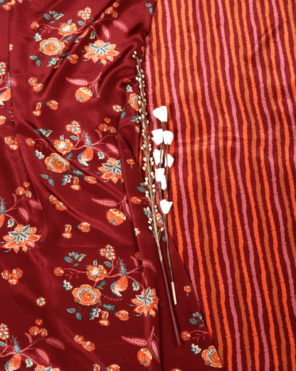 Fluid Crepe Top & Bottom Fabric Set (Top & Bottom 2.5 Meters Each)