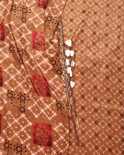 Fluid Crepe Top & Bottom Fabric Set (Top & Bottom 2.5 Meters Each)