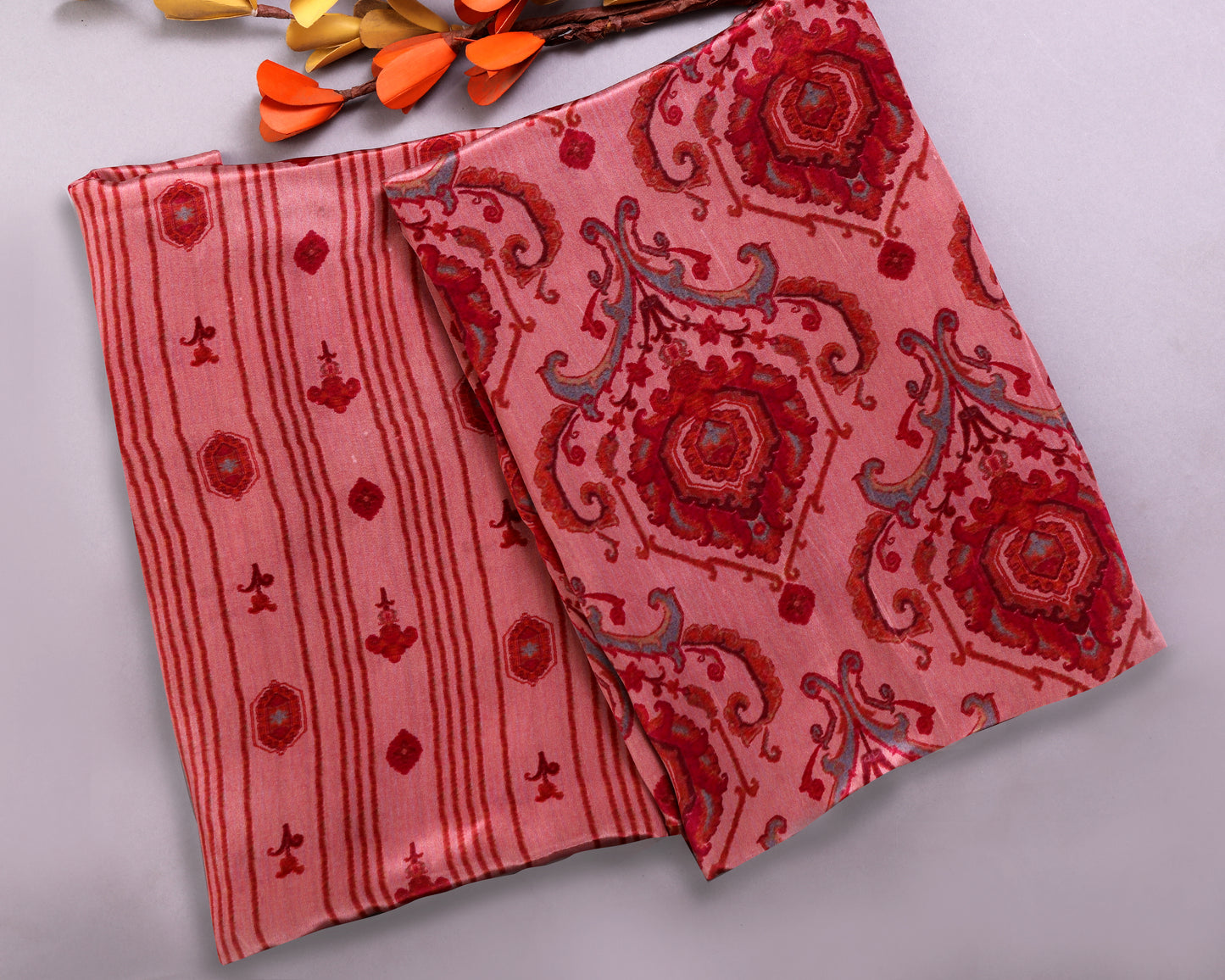 Natural Crepe Combo Set ( Top & Bottom 2.5 Meters Each)