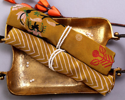 Natural Crepe Combo Set ( Top & Bottom 2.5 Meters Each)