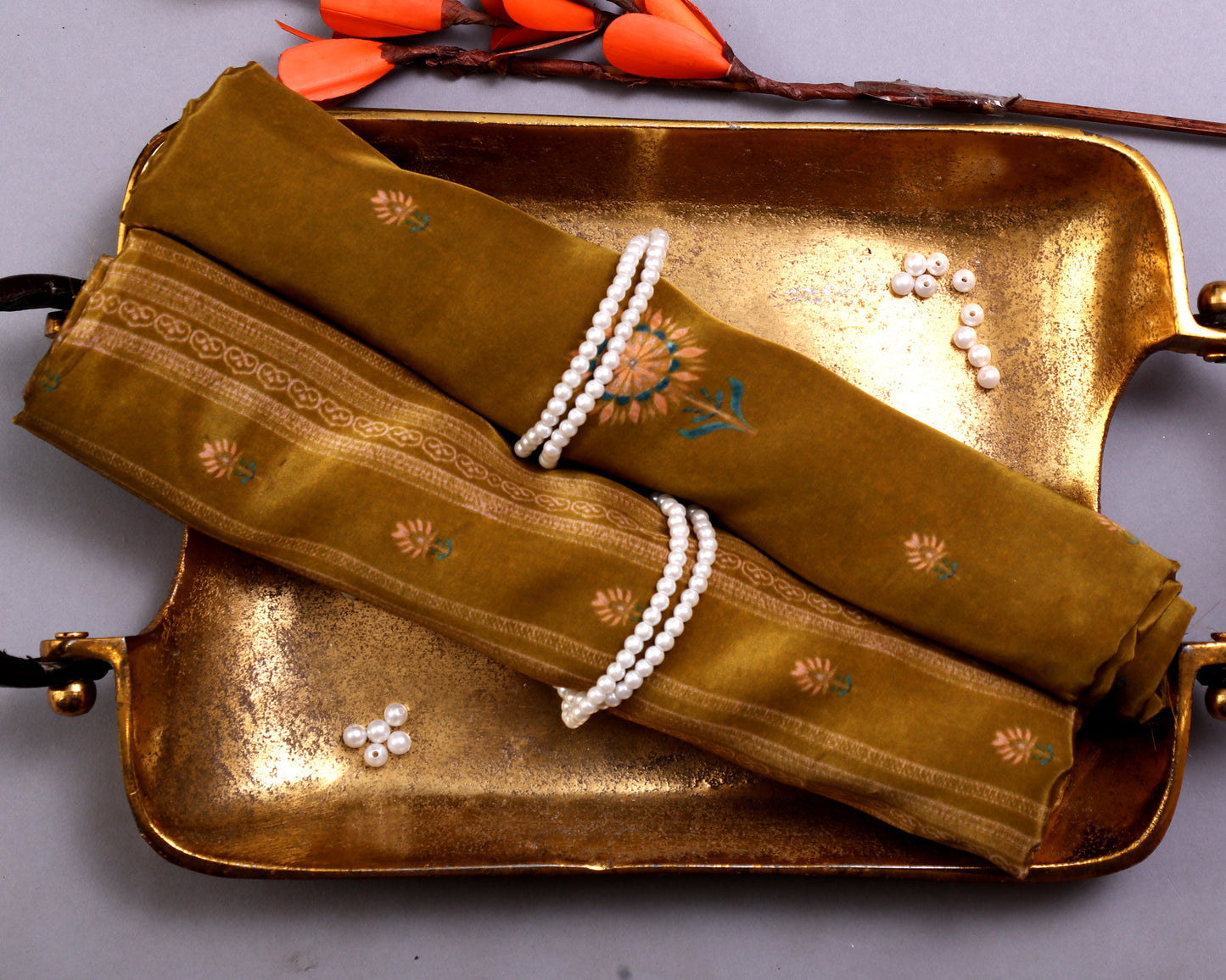 Natural Crepe Combo Set ( Top & Bottom 2.5 Meters Each)