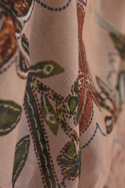 Pure Malai Chanderi Fabric