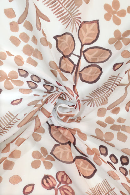 Pure Malai Chanderi Fabric