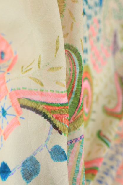 Pure Malai Chanderi Fabric