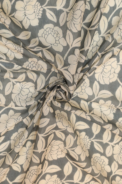 Pure Malai Chanderi Fabric
