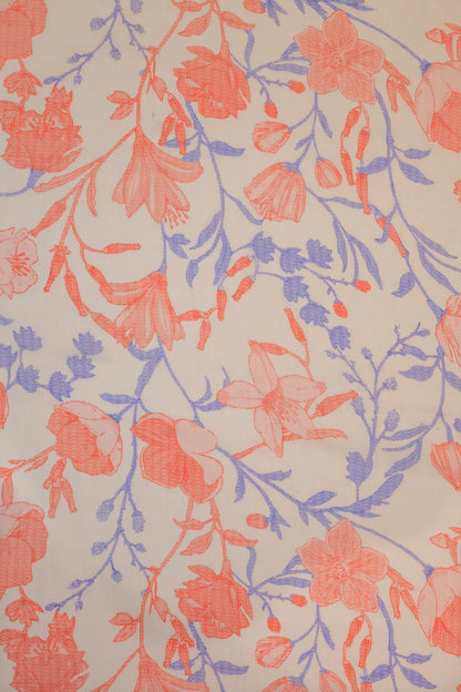 Pure Malai Chanderi Fabric